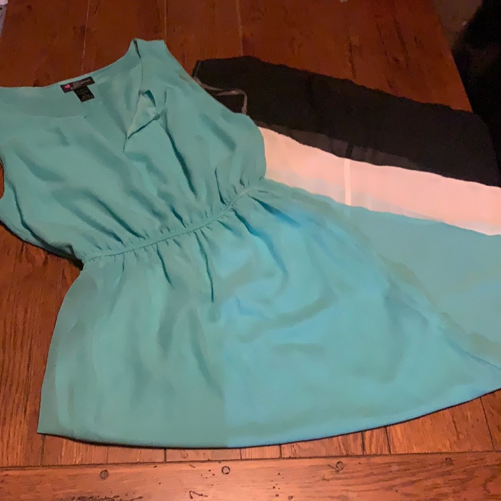 Sheer Teal Dress